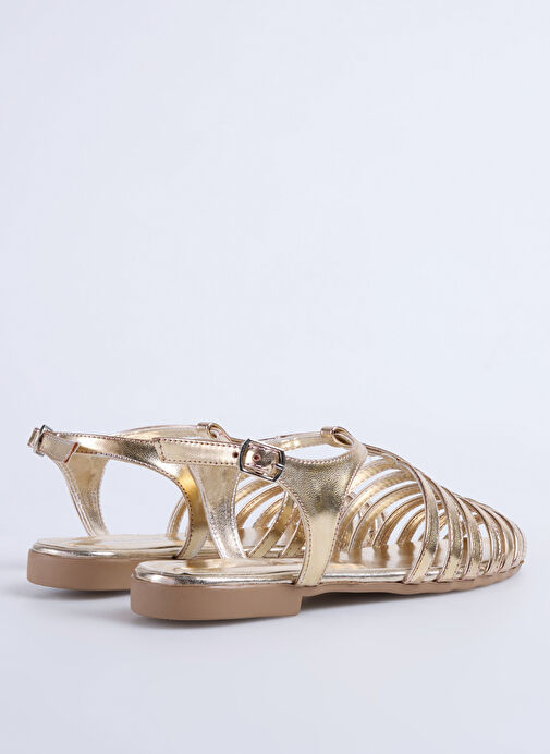 Fabrika Altın Kadın Sandalet NASEEM - Görsel 9