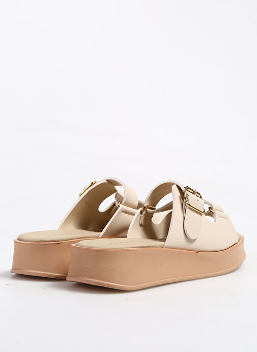 Fabrika Bej Kadın Terlik KATENKA - Görsel 4