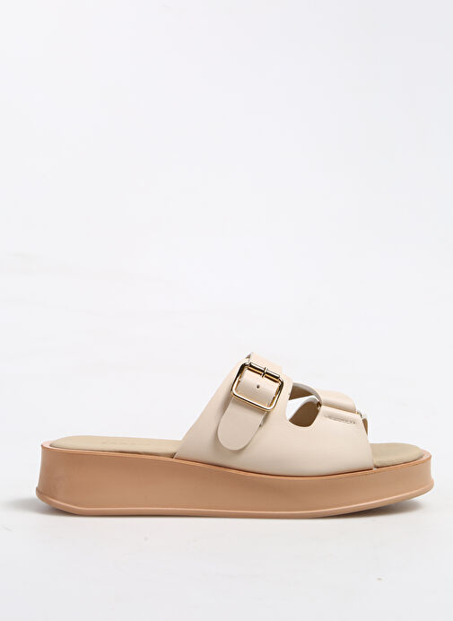 Fabrika Bej Kadın Terlik KATENKA - Görsel 2