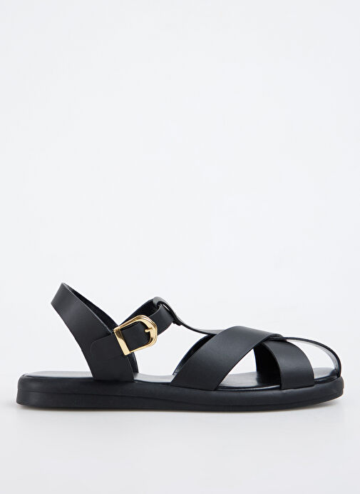 Fabrika Siyah Kadın Sandalet CHIRAN - Görsel 2