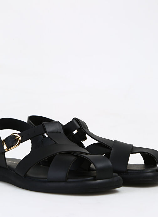 Fabrika Siyah Kadın Sandalet CHIRAN - Görsel 11