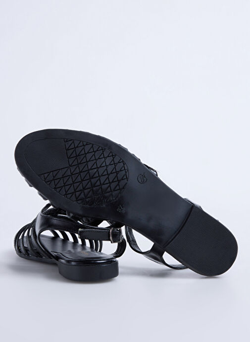 Fabrika Siyah Kadın Sandalet NASEEM - Görsel 10