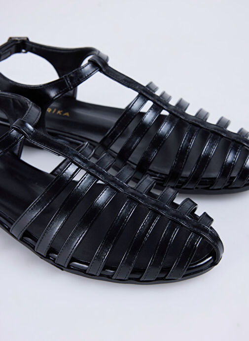 Fabrika Siyah Kadın Sandalet NASEEM - Görsel 11