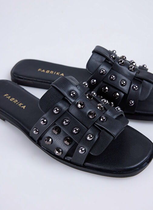 Fabrika Siyah Kadın Terlik BRENDA - Görsel 10