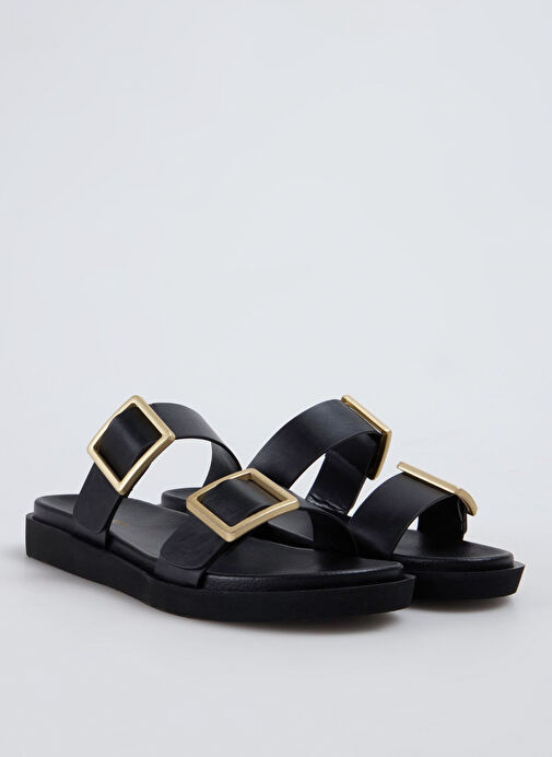 Fabrika Siyah Kadın Terlik ARMIDA - Görsel 8