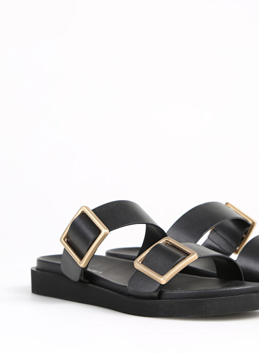 Fabrika Siyah Kadın Terlik ARMIDA - Görsel 6