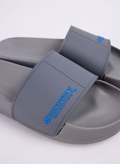 Discovery Expedition Gri-Siyah Erkek Plaj Terliği TUDFUL - Görsel 6