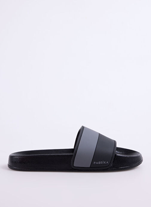 Fabrika Siyah-Gri Erkek Plaj Terliği SANCHO - Görsel 2