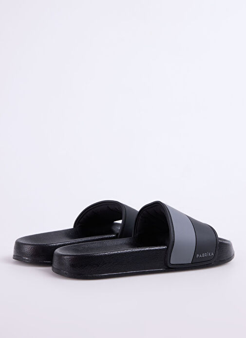 Fabrika Siyah-Gri Erkek Plaj Terliği SANCHO - Görsel 4