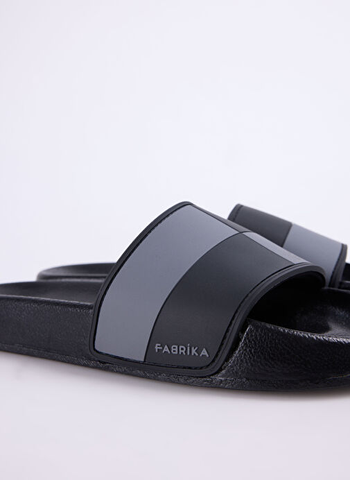 Fabrika Siyah-Gri Erkek Plaj Terliği SANCHO - Görsel 6