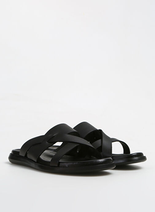 Fabrika Siyah Erkek Deri Terlik LUCY - Görsel 3