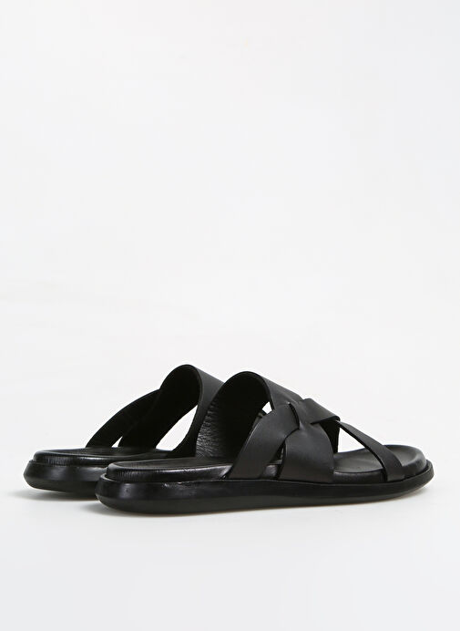 Fabrika Siyah Erkek Deri Terlik LUCY - Görsel 4