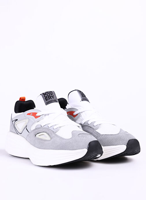 Discovery Expedition Beyaz-Gri Erkek deri Sneaker GLAD - Görsel 6