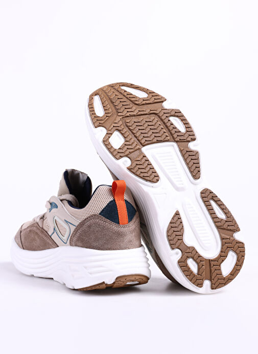 Discovery Expedition Bej Erkek deri Sneaker GLAD - Görsel 5