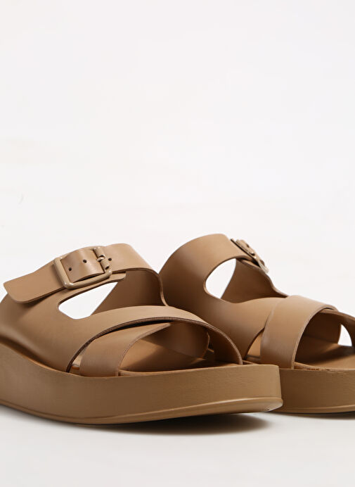 Fabrika Comfort Kahverengi Kadın Terlik NIAL - Görsel 6