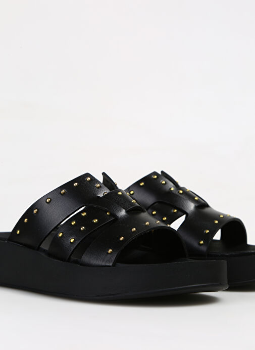 Fabrika Comfort Siyah Kadın Terlik SANTUZA - Görsel 6