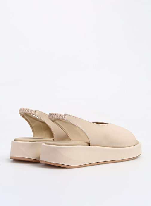 Fabrika Comfort Bej Kadın Sandalet ALESHA - Görsel 4
