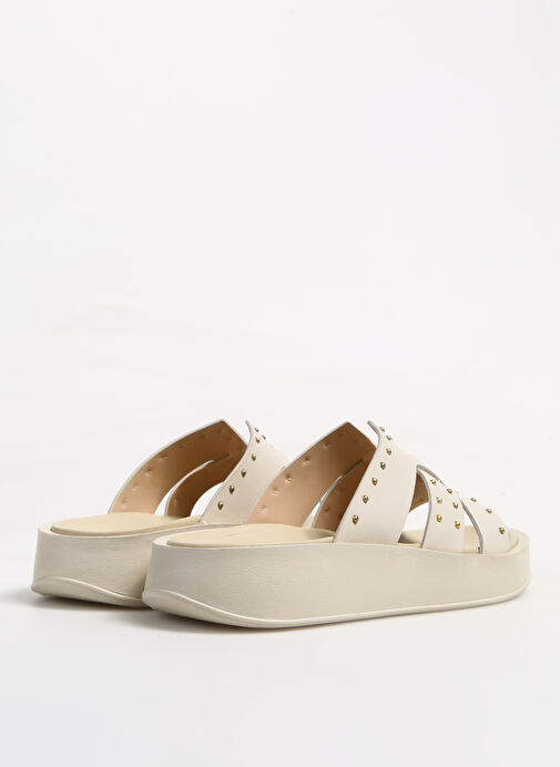 Fabrika Comfort Ekru Kadın Terlik SANTUZA - Görsel 4