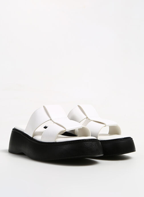 Fabrika Comfort Beyaz Kadın Terlik DAFNA - Görsel 3