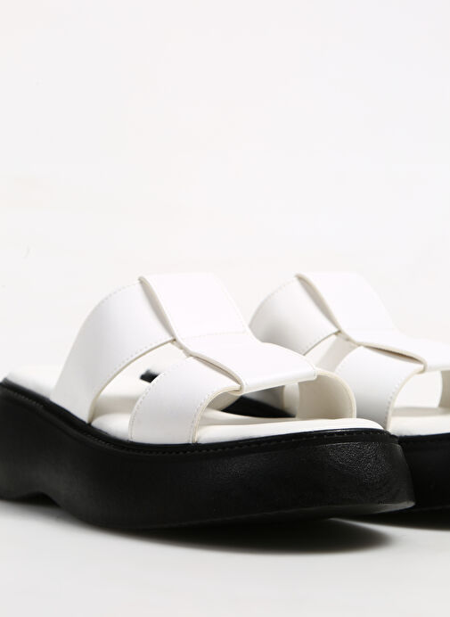 Fabrika Comfort Beyaz Kadın Terlik DAFNA - Görsel 4