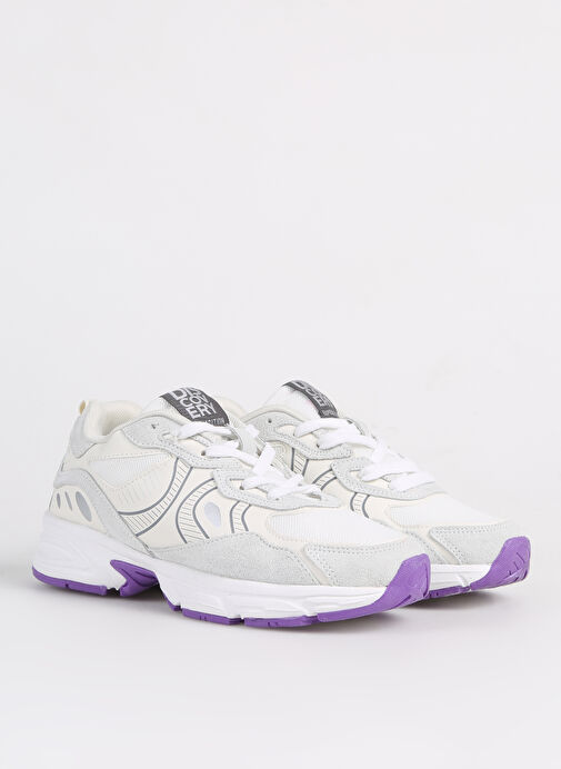Discovery Expedition Beyaz-Mor Kadın deri Sneaker ATANA - Görsel 3