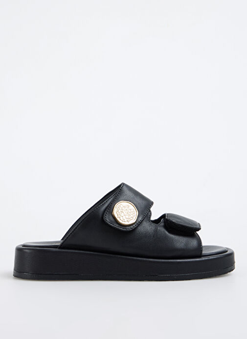 Vince Camuto Siyah Kadın Deri Terlik JAYNE - Görsel 2