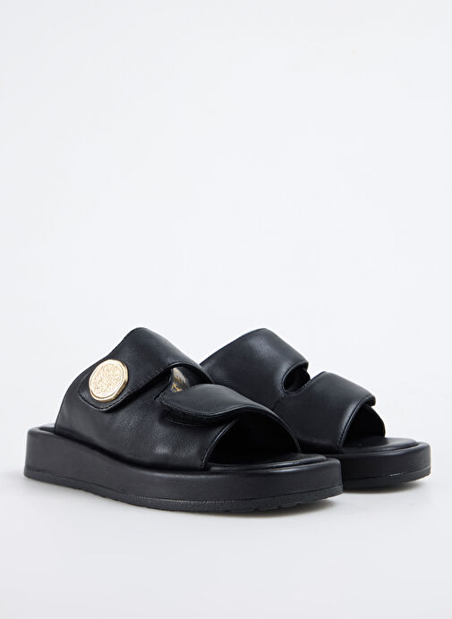 Vince Camuto Siyah Kadın Deri Terlik JAYNE - Görsel 3