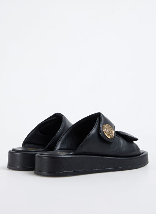 Vince Camuto Siyah Kadın Deri Terlik JAYNE - Görsel 4