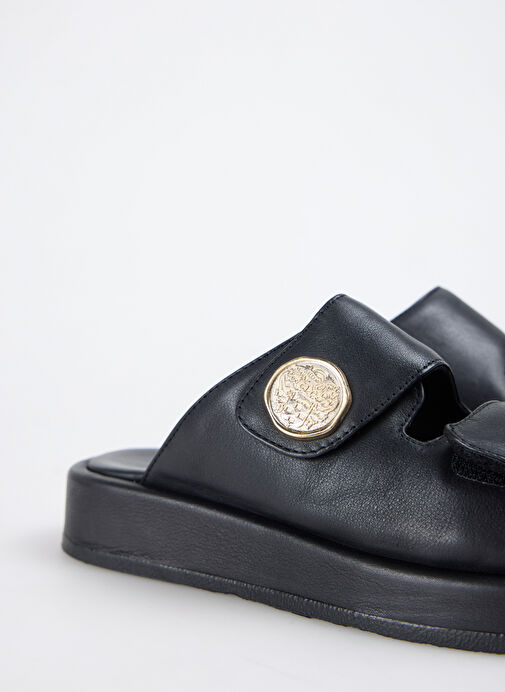 Vince Camuto Siyah Kadın Deri Terlik JAYNE - Görsel 6