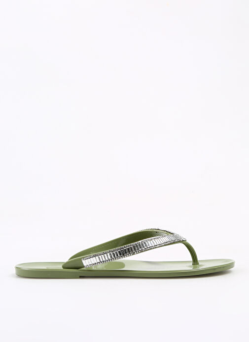F By Fabrika Yeşil Kadın Plaj Terliği ROTARIES - Görsel 2