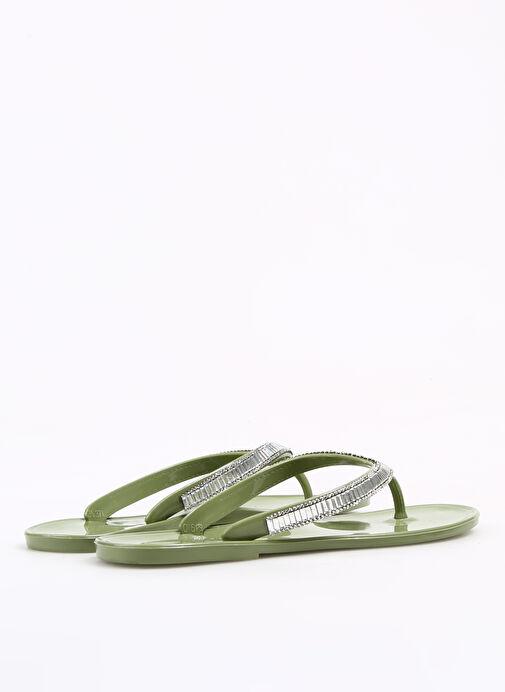 F By Fabrika Yeşil Kadın Plaj Terliği ROTARIES - Görsel 4
