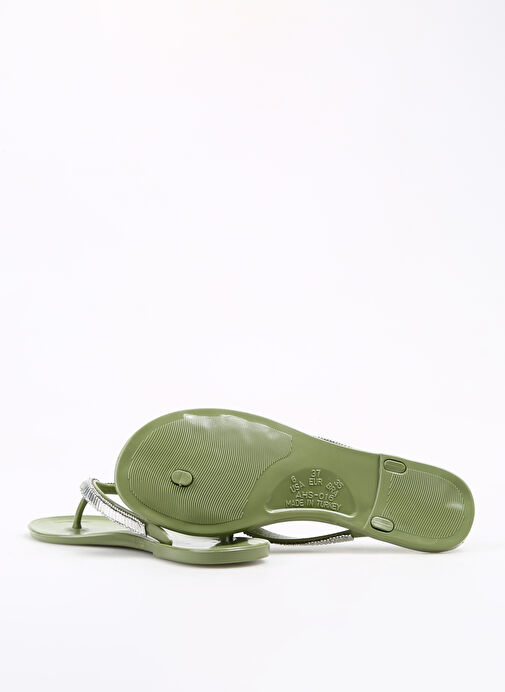 F By Fabrika Yeşil Kadın Plaj Terliği ROTARIES - Görsel 5