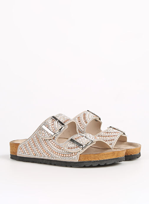 F By Fabrika Altın Kadın Terlik VALEN - Görsel 3