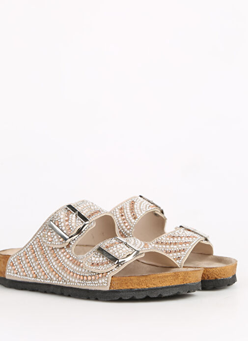 F By Fabrika Altın Kadın Terlik VALEN - Görsel 4