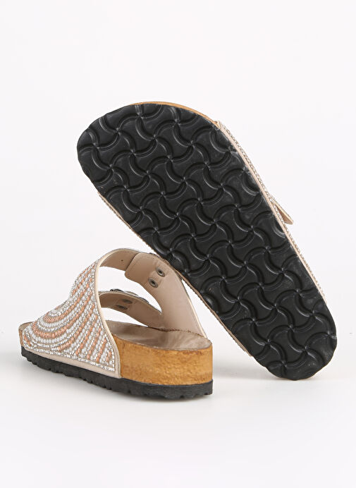 F By Fabrika Altın Kadın Terlik VALEN - Görsel 6