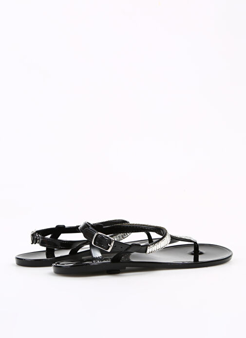 F By Fabrika Siyah Kadın Plaj Terliği POLISHING - Görsel 4