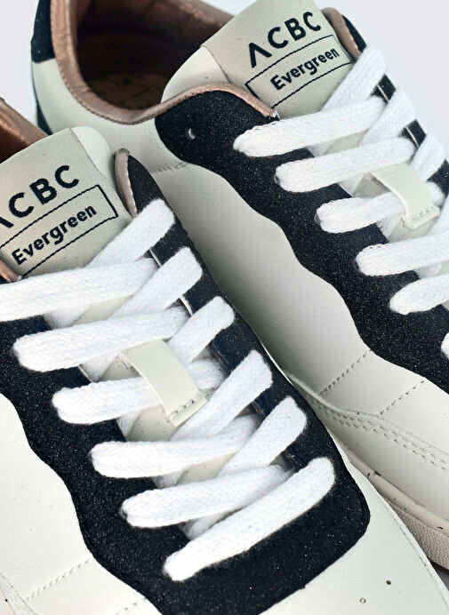 Acbc Beyaz-Siyah Kadın Sneaker SHACBEWF201 - Görsel 6