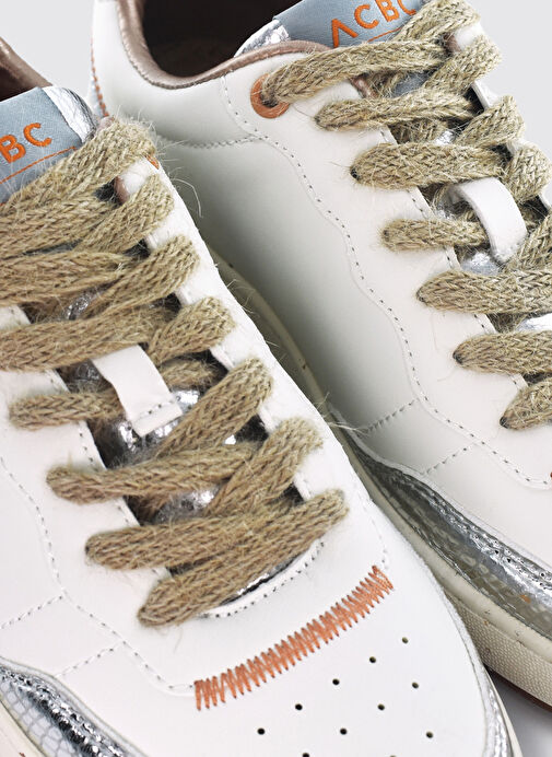 Acbc Beyaz-Gümüş Kadın Sneaker SHACBEWF244 - Görsel 6