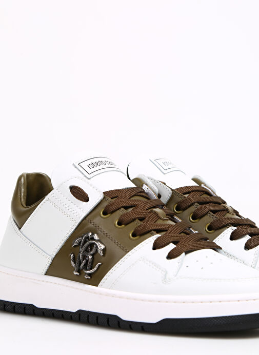 Roberto Cavalli Beyaz Erkek Deri Sneaker 20727 - Görsel 6
