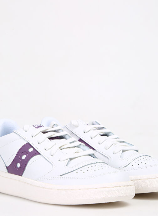 Saucony S60759-10 Beyaz - Mor Deri Kadın Günlük Spor Ayakkabı - Görsel 6