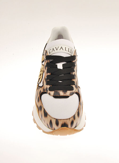 Roberto Cavalli Çok Renkli Kadın Deri Sneaker 18616A - Görsel 4