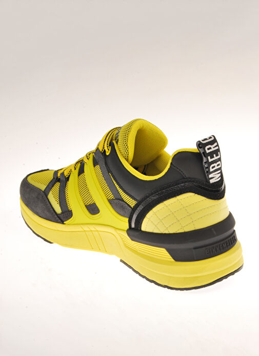 Dirk Bikkembergs Sarı-Siyah Erkek deri Sneaker 20213/CP - Görsel 6