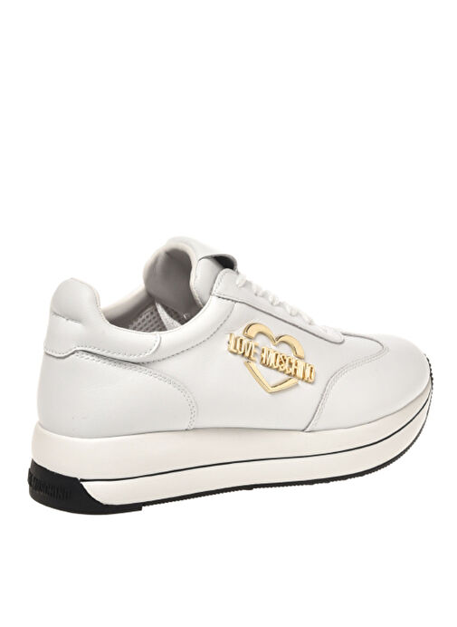Love Moschino Beyaz Kadın Deri Sneaker JA15074G1HIA0100 - Görsel 3