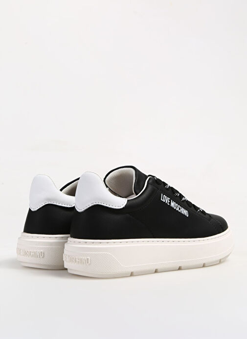 Love Moschino Love Moschino Siyah-Beyaz Kadın Deri Sneaker JA15374G1HIA100A | Boyner Siyah - 4. görsel