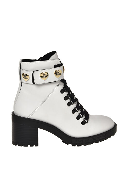 Love Moschino Beyaz-Siyah Kadın Bot JA24387G0HIA0100 - Görsel 2