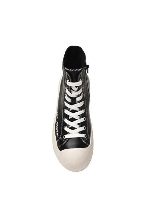 Love Moschino Siyah-Beyaz Kadın Deri Sneaker JA15875G0HIA000A - Görsel 4