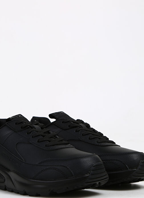 Armani Exchange Siyah Erkek Deri Sneaker XUX121XV768 - Görsel 6