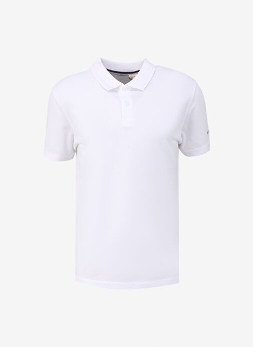 Levis Düz Beyaz Erkek Polo T-Shirt A9451-0000_THE STANDARD POLO BRIGHT