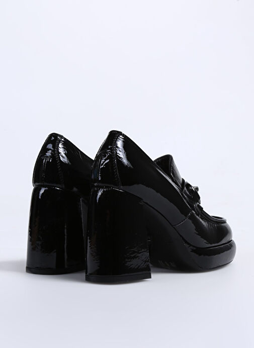 Laura Bellariva Siyah Kadın Deri Topuklu Ayakkabı P9310A - Görsel 4