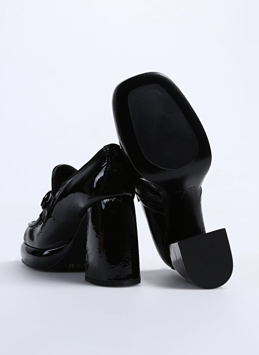 Laura Bellariva Siyah Kadın Deri Topuklu Ayakkabı P9310A - Görsel 5